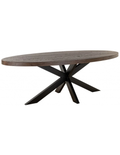 ovalt spisebord eg egetræ 300