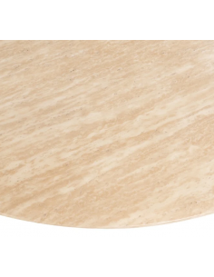 rundt spisebord marmor 130 2