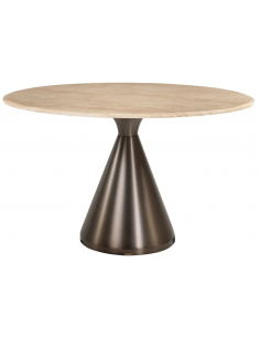 rundt spisebord marmor 130