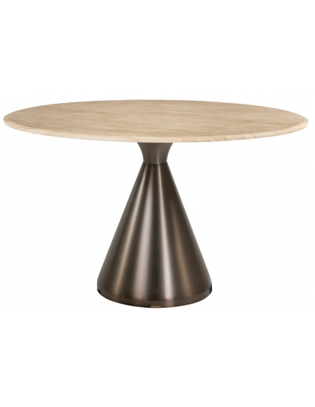 rundt spisebord marmor 130