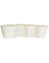 URBAN BLOOM Organisk sofabord i fiberakryl og beton 152 x 94 cm - Sandstenshvid