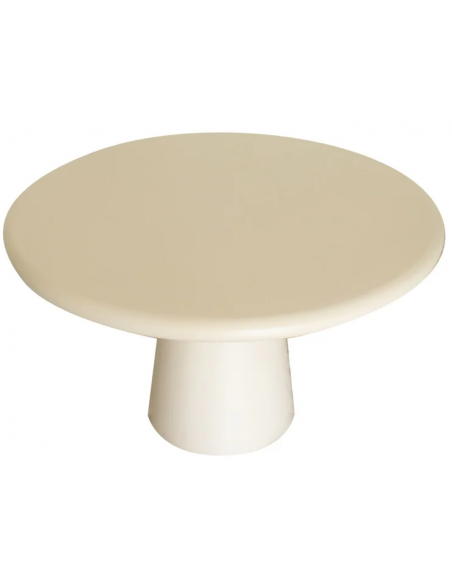 rundt spisebord 130 beige