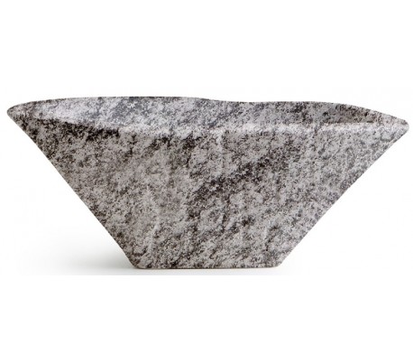 Billede af Terra håndvask i keramik 54 x 46 cm - Gråbrun marmor