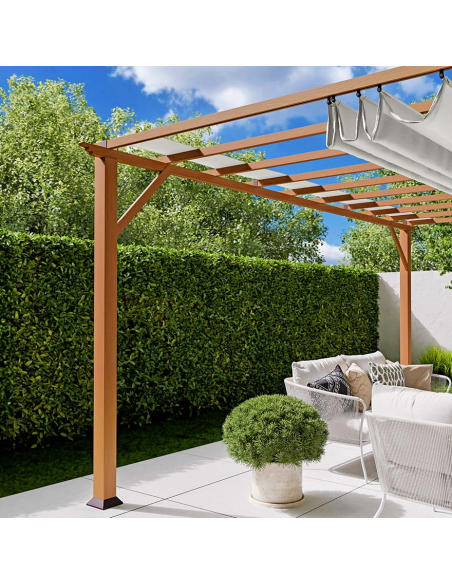 pergola træ pavillon havepavillon pavillion terrasseoverdækning terrasse overdækning