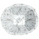 Terra håndvask i keramik 54 x 46 cm - Gråbrun marmor