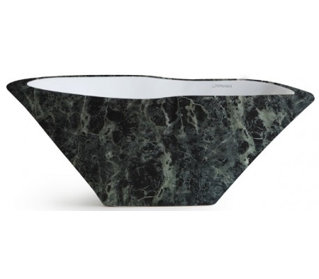 Se Terra håndvask i keramik 54 x 46 cm - Grøn marmor hos Lepong.dk