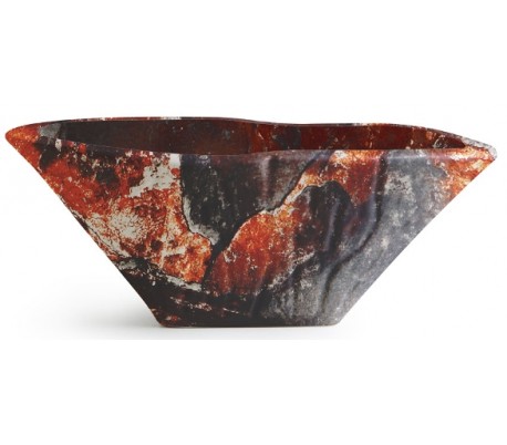 Billede af Terra håndvask i keramik 54 x 46 cm - Lava marmor