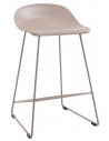 ERICA Barstol i metal og polycarbonat H79 cm - Taupe