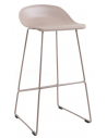 ERICA Barstol i metal og polycarbonat H89 cm - Taupe