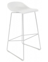 ERICA Barstol i metal og polycarbonat H89 cm - Hvid