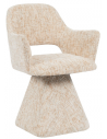 JOSH Spisebordsstol med drejefod i chenille H87,5 cm - Beige