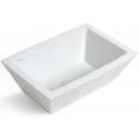 Terra håndvask i keramik 54 x 46 cm - Hvid