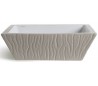 Pietra håndvask i keramik 59,5 x 39,5 cm - Mat ler grå