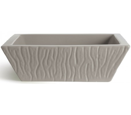 Billede af Pietra håndvask i keramik 59,5 x 39,5 cm - Mat ler grå