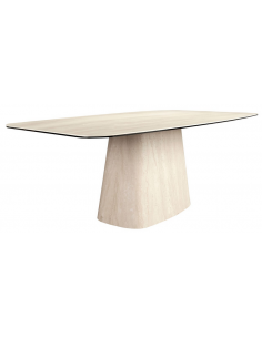 ovalt spisebord ovale sten marmor travertin erhvervsindretning restaurantmøbler 2