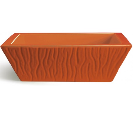 Se Pietra håndvask i keramik 59,5 x 39,5 cm - Orange hos Lepong.dk