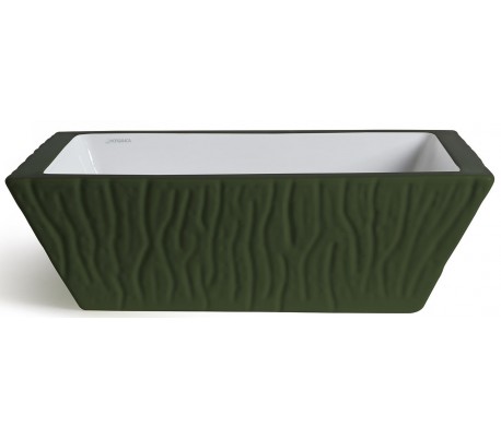 Billede af Pietra håndvask i keramik 59,5 x 39,5 cm - Mat engelsk grøn