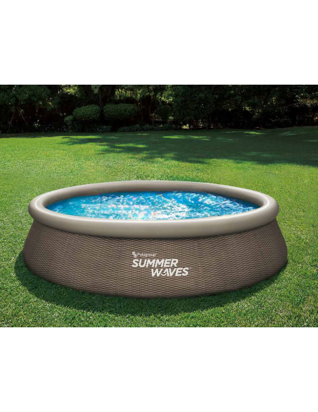 swimming pool svømmebassin udendørs terrasse rund oppustelig fritstående