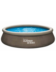 swimming pool svømmebassin udendørs terrasse rund oppustelig fritstående