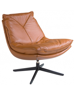 lænestol med drejefod drejefunktion læder erhvervsindretning restaurantmøbler