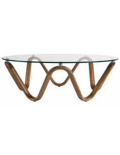 rundt sofabord træ glas erhvervsindretning restaurantmøbler 2