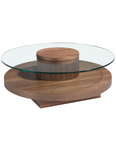 rundt sofabord træ glas erhvervsindretning restaurantmøbler 2