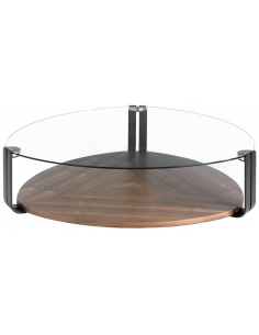 rundt sofabord træ glas erhvervsindretning restaurantmøbler 2