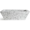 Pietra håndvask i keramik 59,5 x 39,5 cm - Gråbrun marmor