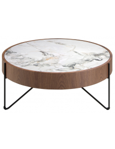 rundt sofabord træ marmor erhvervsindretning restaurantmøbler 2