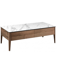 sofabord skuffer opbevaring træ marmor erhvervsindretning restaurantmøbler