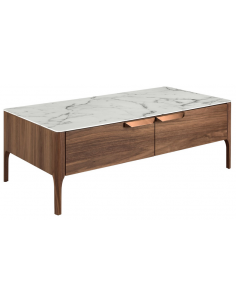 sofabord skuffer opbevaring træ marmor erhvervsindretning restaurantmøbler