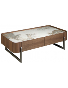 sofabord skuffer opbevaring træ marmor erhvervsindretning restaurantmøbler