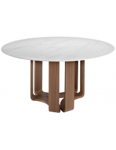 rundt spisebord træ erhvervsindretning restaurantmøbler 150 2