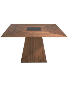 firkantet firekantet kvadratisk spisebord træ erhvervsindretning restaurantmøbler 150 2