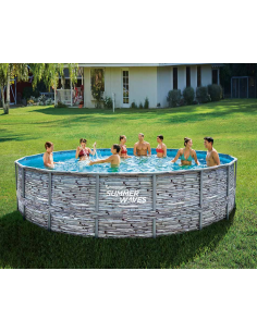 swimming pool svømmebassin udendørs terrasse fristående 2