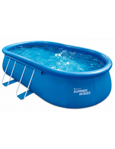 swimming pool svømmebassin udendørs haven oval oppustelig fritstående