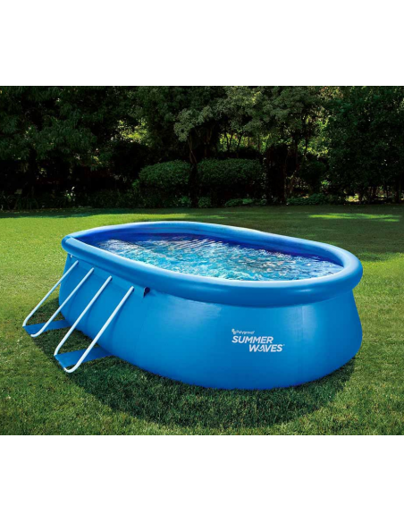 swimming pool svømmebassin udendørs haven oval oppustelig fritstående
