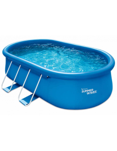 swimming pool svømmebassin udendørs haven oval oppustelig fritstående