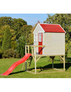 legehus klatretårn rutsjebane legetårn udendørs legetøj udeleg