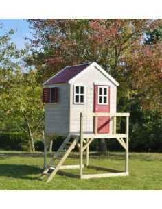 legehus klatretårn legetårn udendørs legetøj udeleg træ