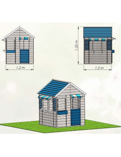 legehus klatretårn legetårn udendørs legetøj udeleg træ 2
