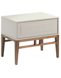 sengebord natbord træ skuffe opbevaring soveværelse valnød moderne