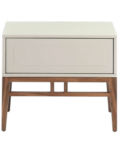 sengebord natbord træ skuffe opbevaring soveværelse valnød moderne 2