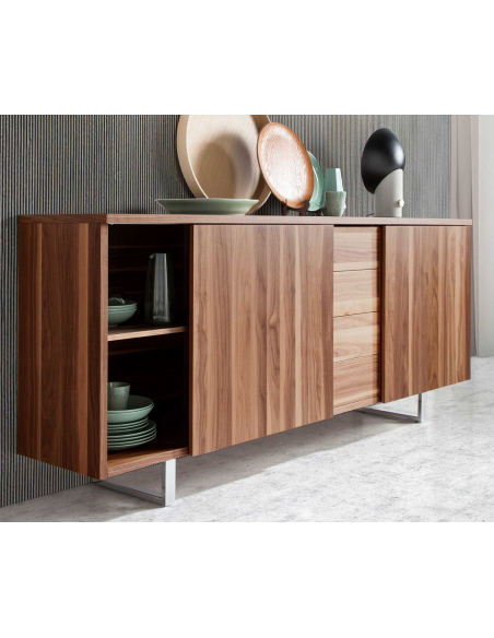 skænk sideboard skuffer træ soveværelse valnød moderne