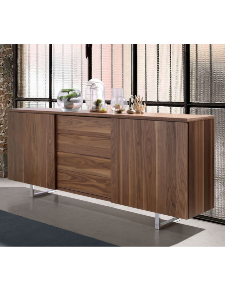 skænk sideboard skuffer træ soveværelse valnød moderne