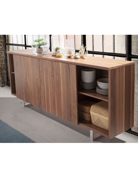 skænk sideboard skuffer træ soveværelse valnød moderne