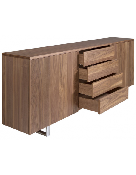 skænk sideboard skuffer træ soveværelse valnød moderne