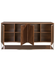 skænk sideboard skuffer træ soveværelse valnød moderne 2