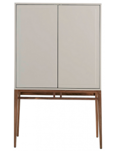 vitrineskab vitrine træ valnød moderne