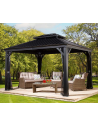 MESSINA Pavillon i aluminium og stål H291,5 x B363 x D298 cm - Antracit